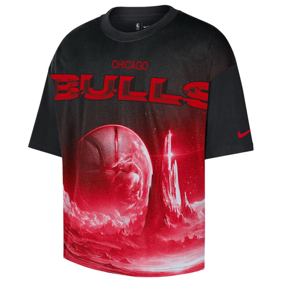 Nike Ανδρική κοντομάνικη μπλούζα Chicago Bulls Courtside NBA Boxy T-Shirt